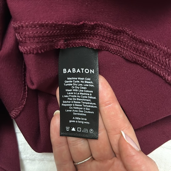 Babaton Ruslan Dress in burgundy - Picture 8 of 8